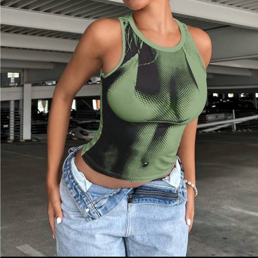 Graphic tank top